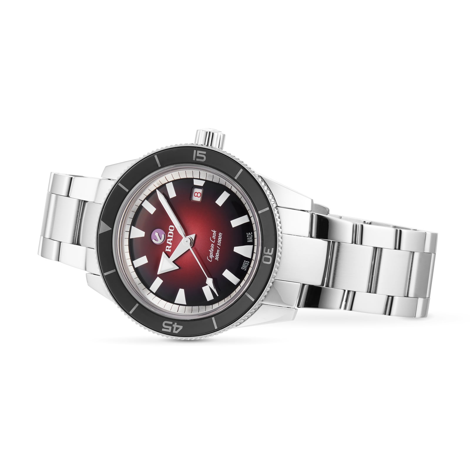 Captain Cook Red Automatic 42mm Mens Watch