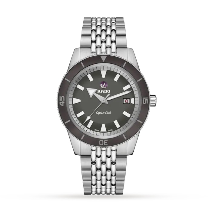 Rado Captain Cook Automatic Men Stainless Steel Watch 42mm