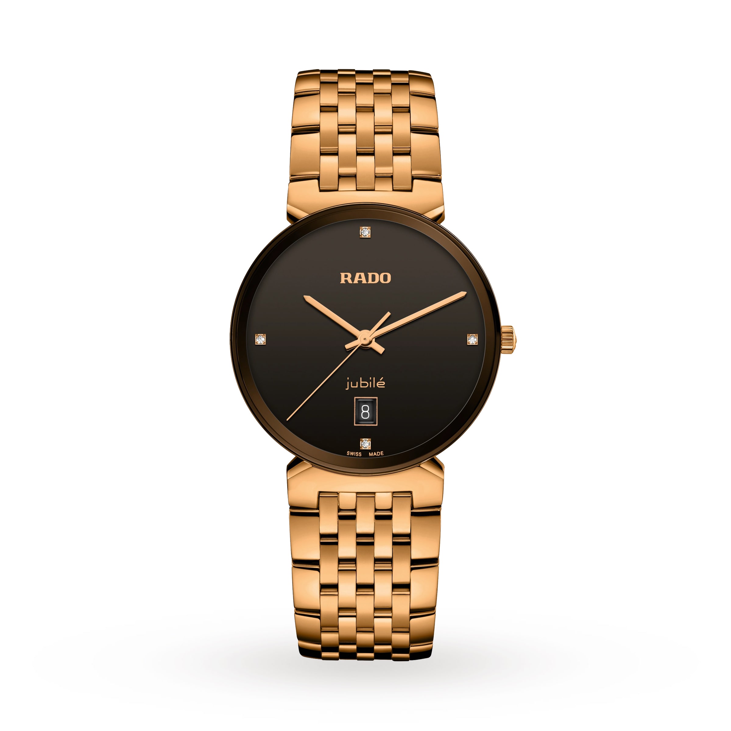 Rado watches rose discount gold