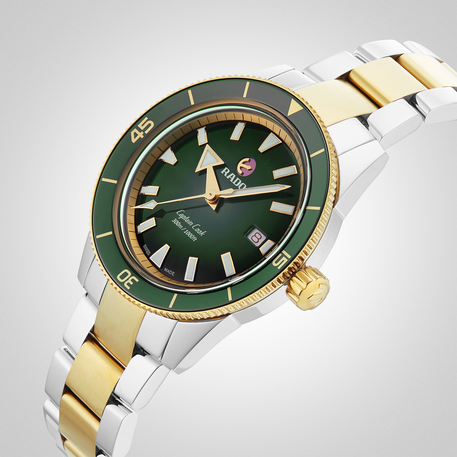 Rado Captain Cook 42mm Mens Watch - Green