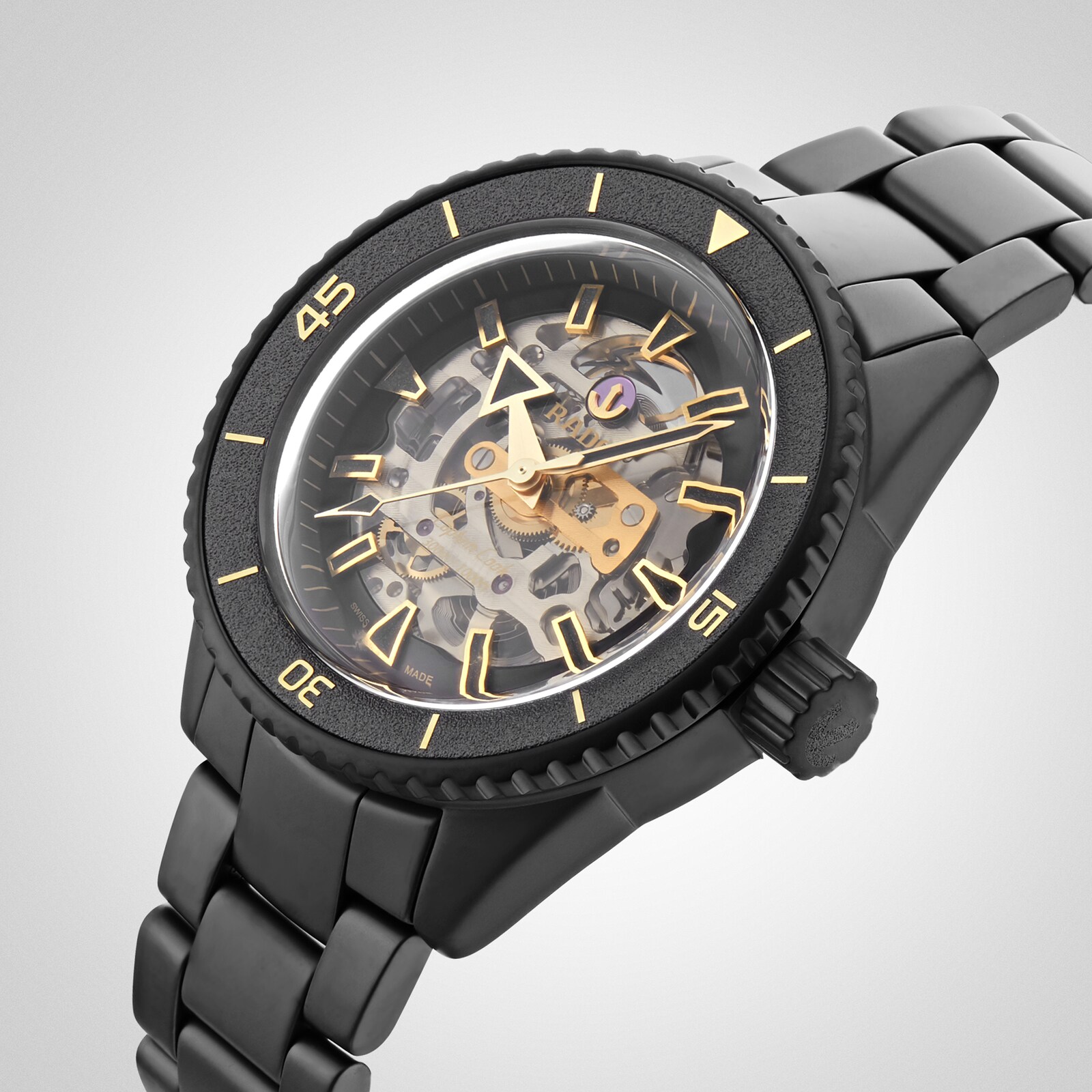 Rado Captain Cook Ceramic Skeleton 43mm Mens Watch - Limited Edition