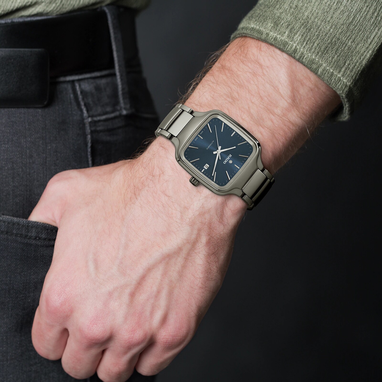 Rado True Square Automatic 38mm Mens Watch R27077202 | Goldsmiths