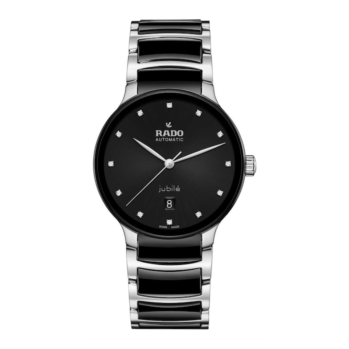 Rado Centrix Automatic Diamonds 39.5mm Unisex Watch Black
