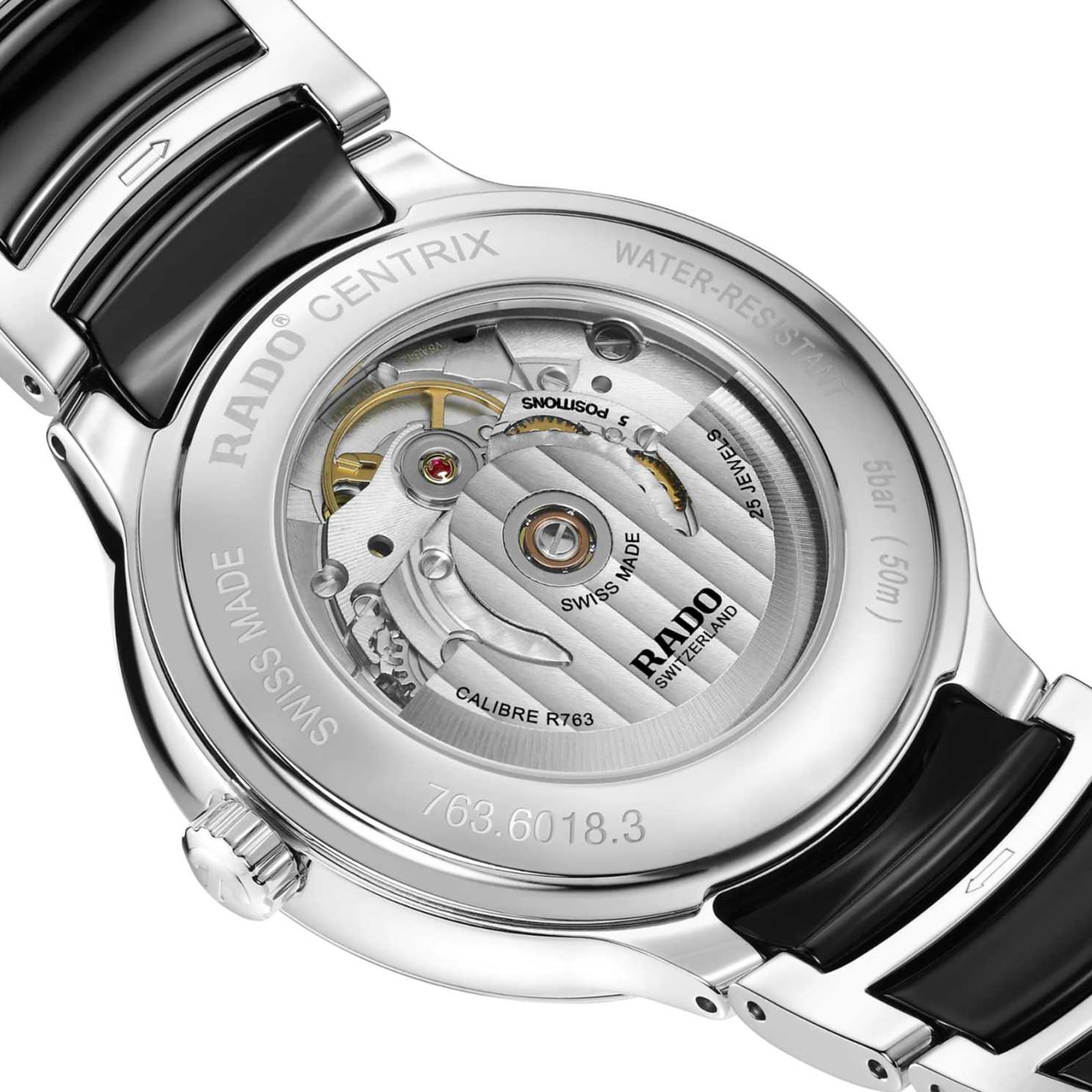 Rado Centrix Automatic Diamonds 39.5mm Unisex Watch Black