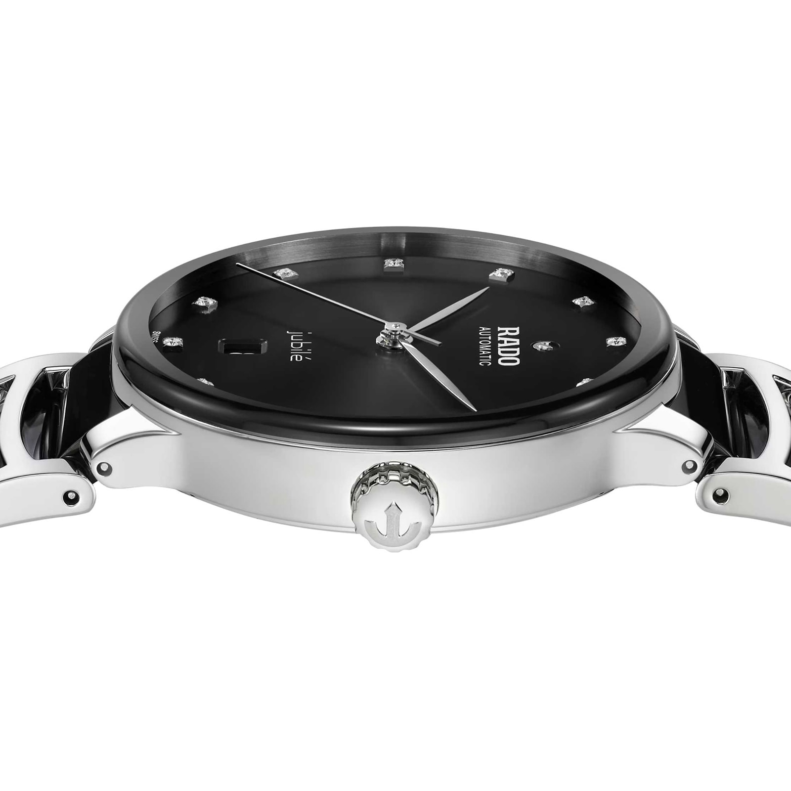 Rado Centrix Automatic Diamonds 39.5mm Unisex Watch Black