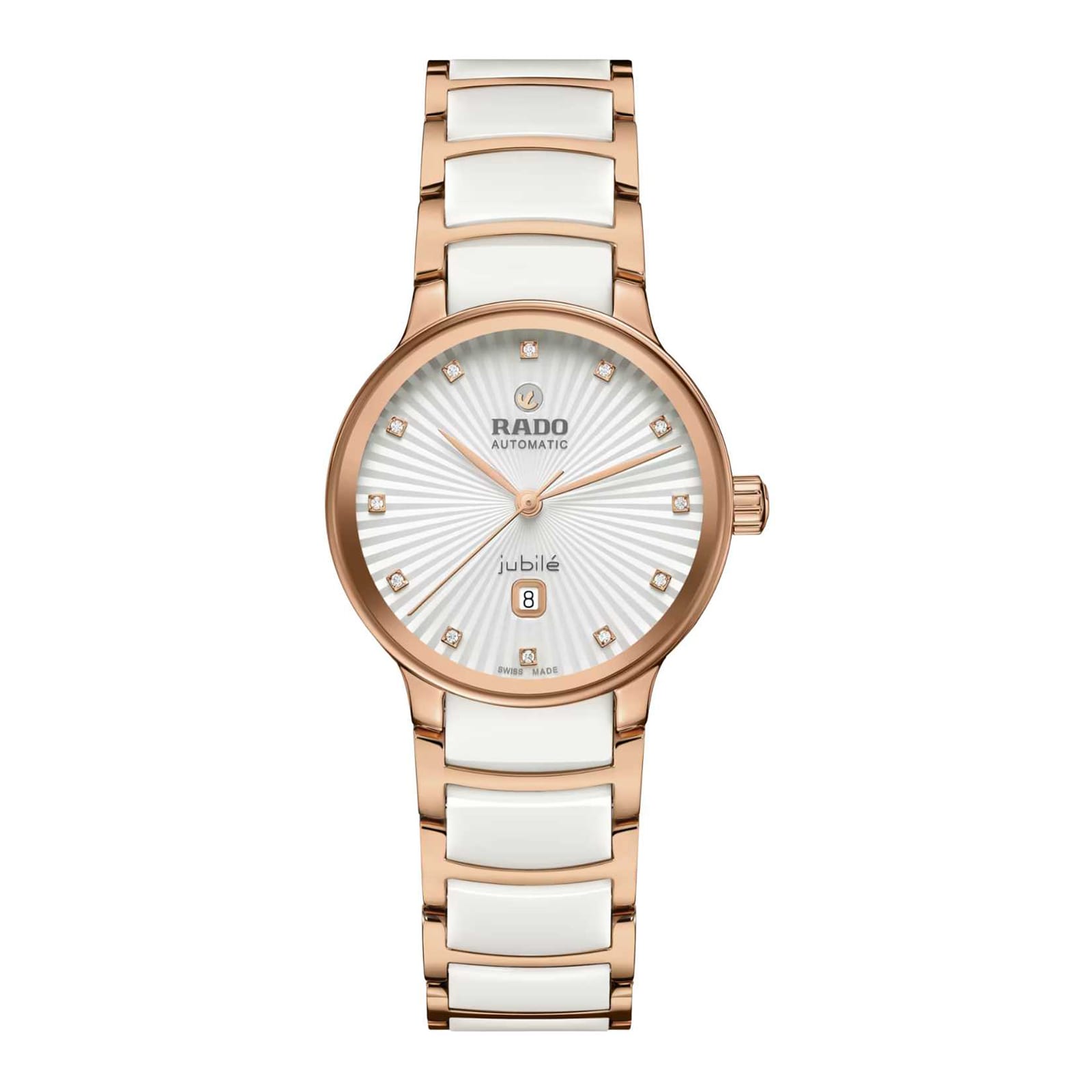 Rado Centrix Automatic Diamonds 30.5mm Automatic Ladies Watch White