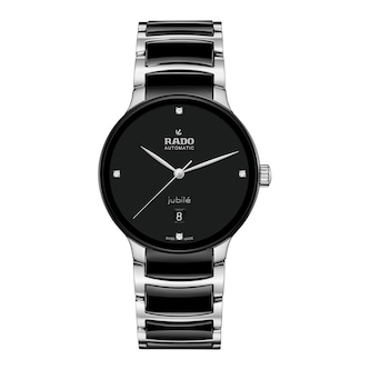 Rado Centrix 39.5mm Mens Watch Black