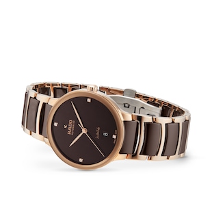Rado Centrix Jubile Automatic Diamond 39.5mm Unisex Watch Brown