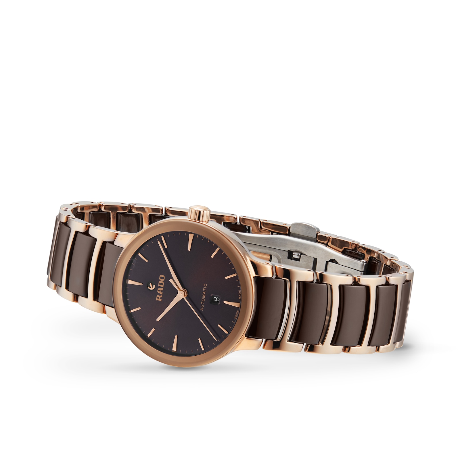 Rado Centrix Automatic 30.5mm Ladies Watch Brown R30019302 Watches Of