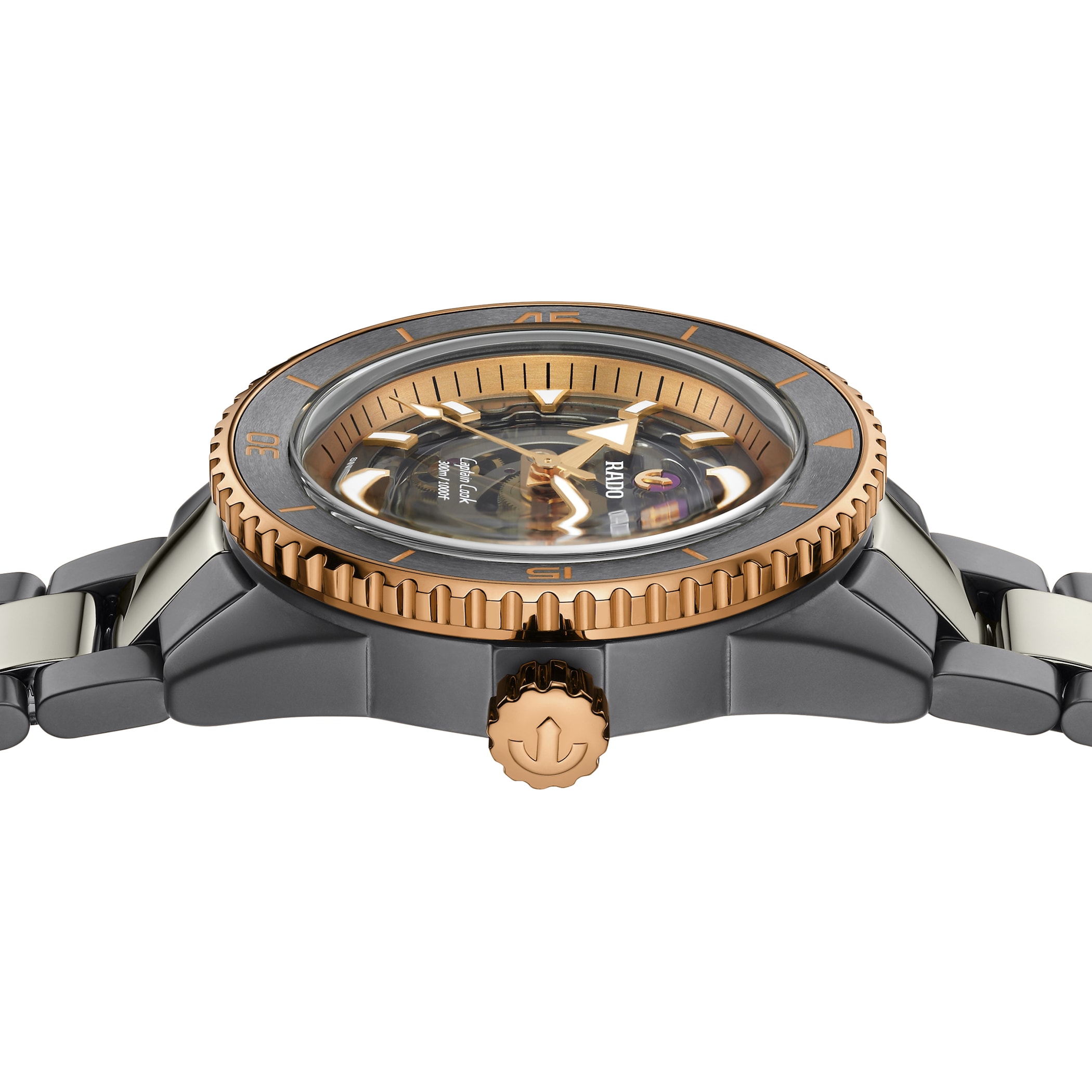 Rado Captain Cook High-Tech Ceramic Skeleton 43mm Mens Watch Rado Captain Cook High-Tech Ceramic Skeleton 43mm Mens Watch