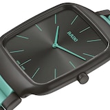 Rado True Square Thinline X Les Couleurs Le Corbusier 37mm Limited Edition Unisex Watch Grey And Green