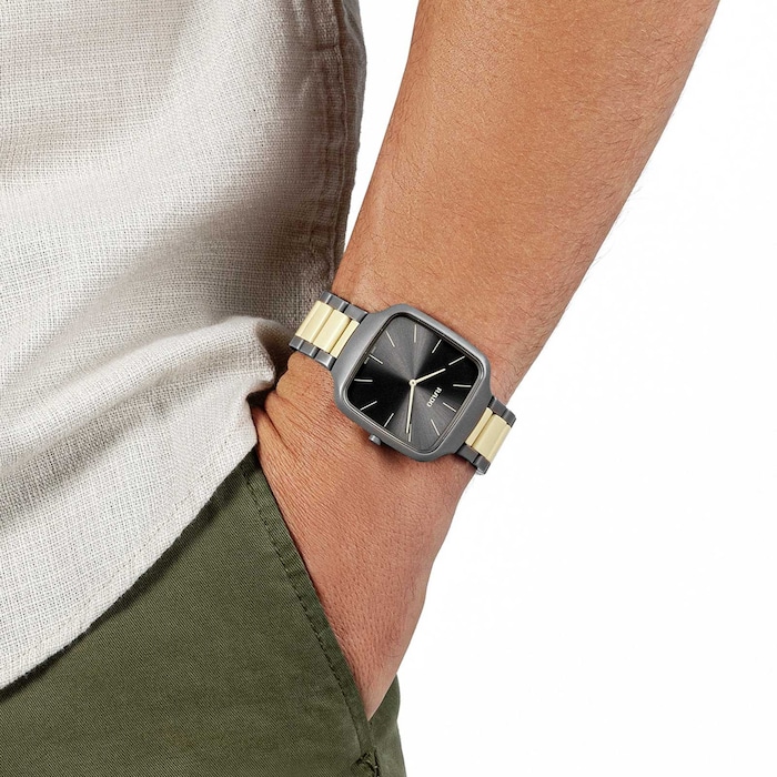 Rado True Square Thinline X Les Couleurs Le Corbusier 37mm Limited Edition Unisex Watch Grey And Cream