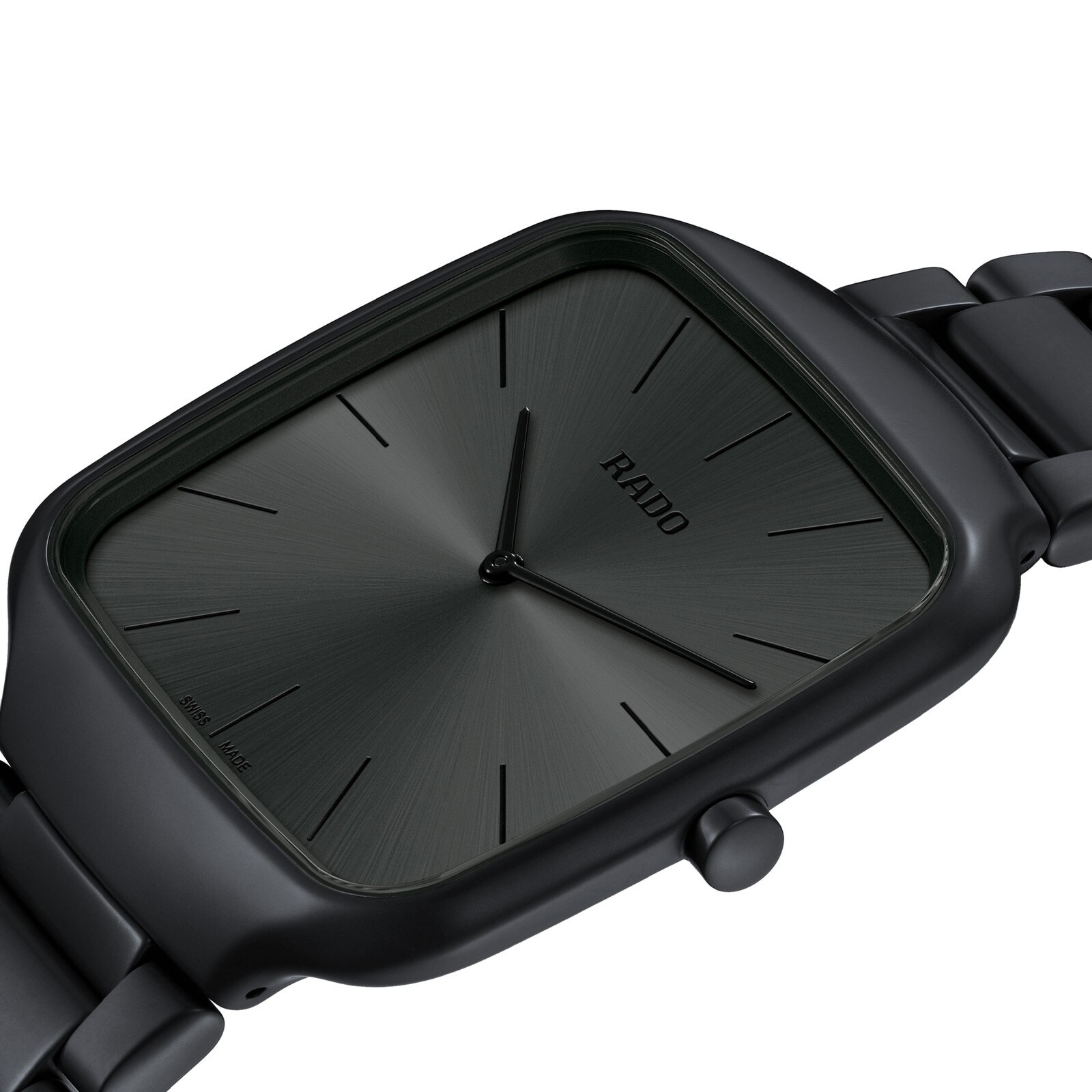 Rado True Square Thinline X Les Couleurs Le Corbusier Limited Edition 37mm Unisex Watch Black