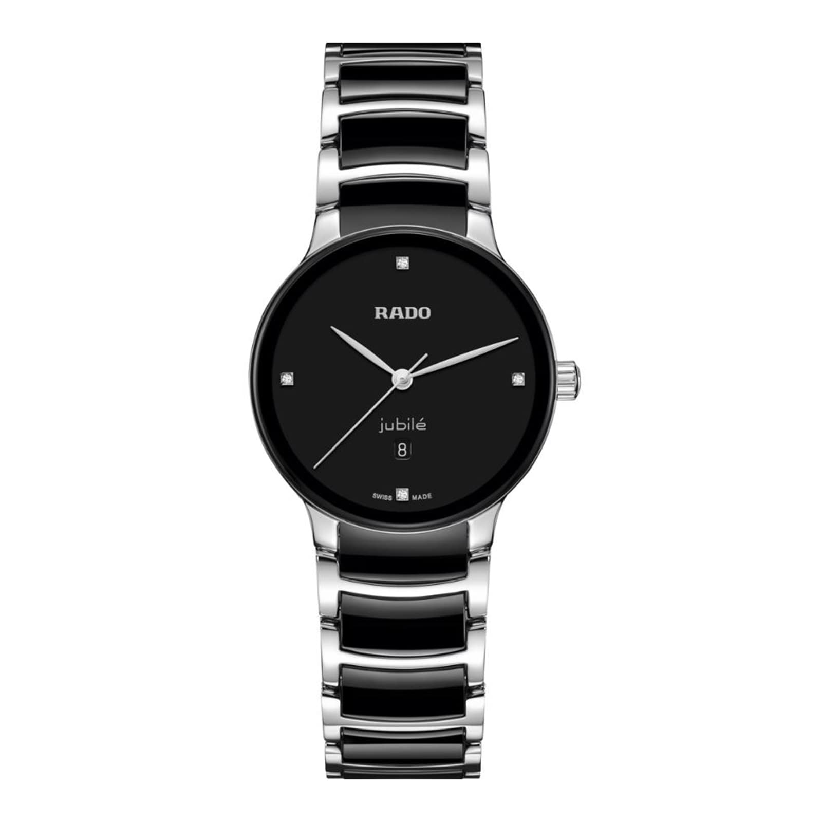 Rado Centrix 30mm Stainless Steel Ladies Watch Black