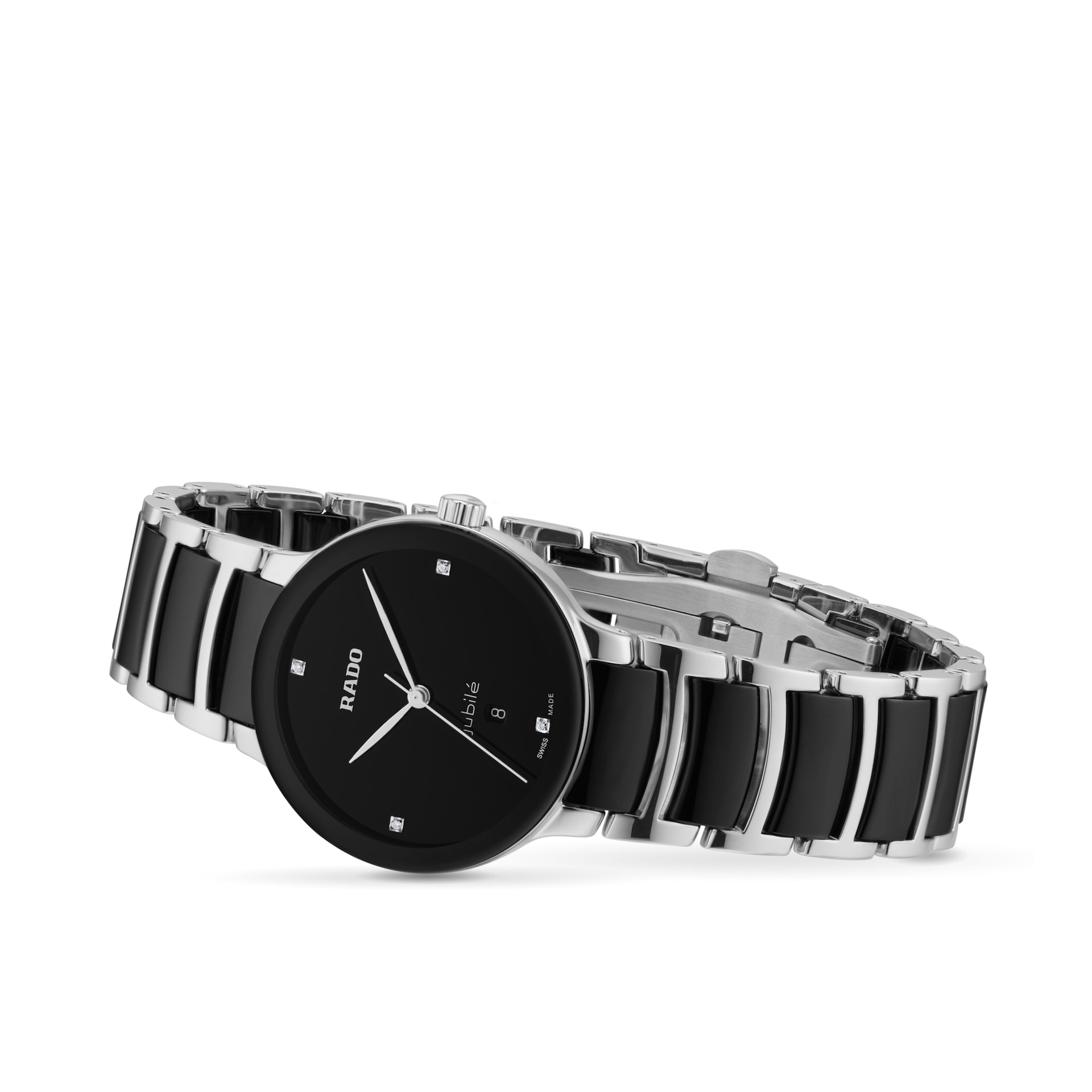 Rado Centrix 30mm Stainless Steel Ladies Watch Black