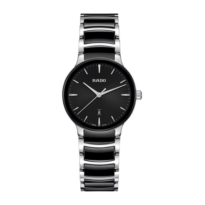 Rado Centrix 30mm Stainless Steel Ladies Watch Black