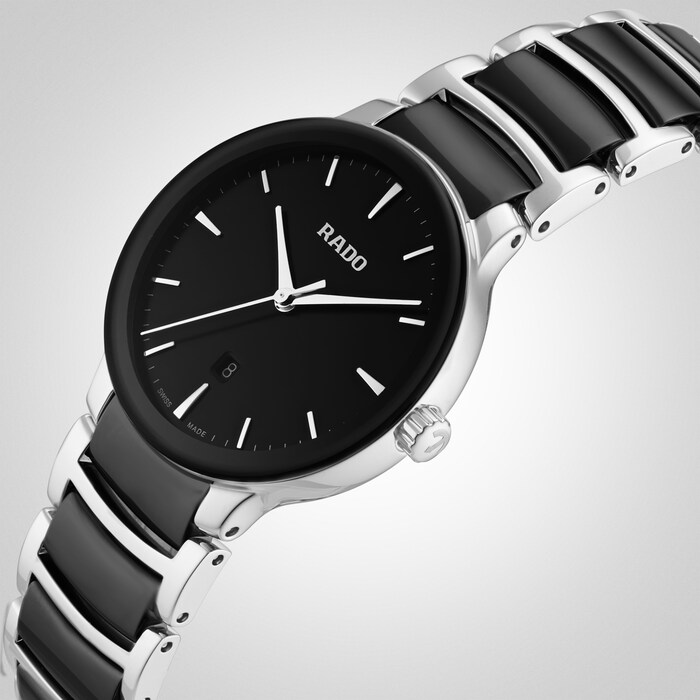 Rado Centrix 30mm Stainless Steel Ladies Watch Black