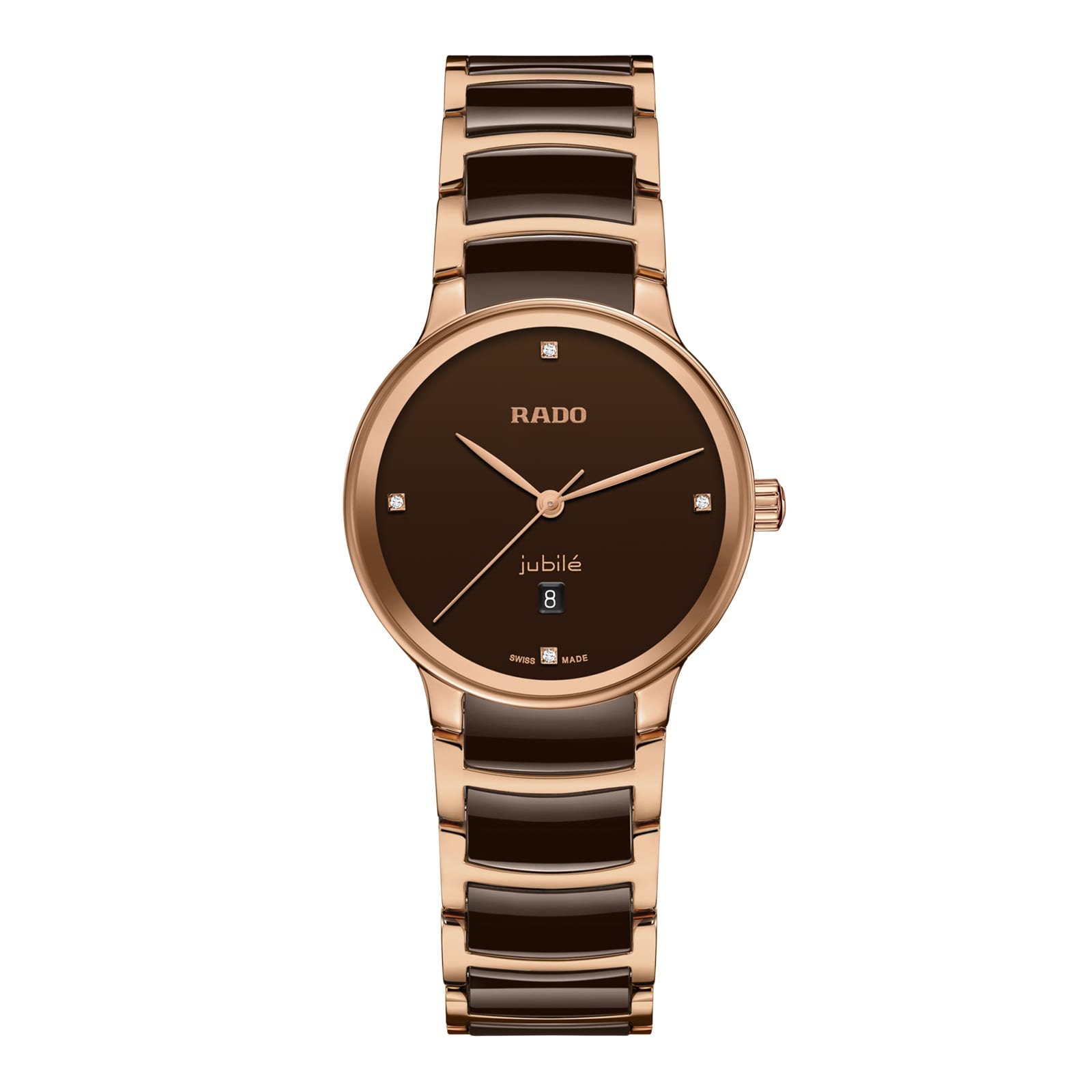 Rado Centrix Diamonds 30.5mm Ladies Watch Brown Rado Centrix Diamonds 30.5mm Ladies Watch Brown