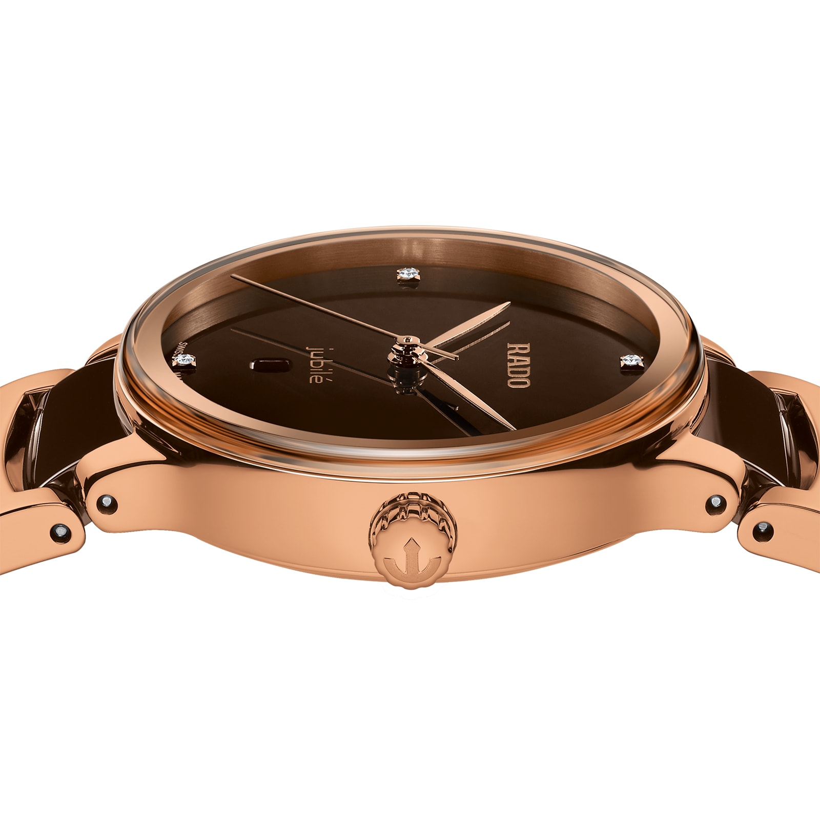 Rado Centrix Diamonds 30.5mm Ladies Watch Brown Rado Centrix Diamonds 30.5mm Ladies Watch Brown