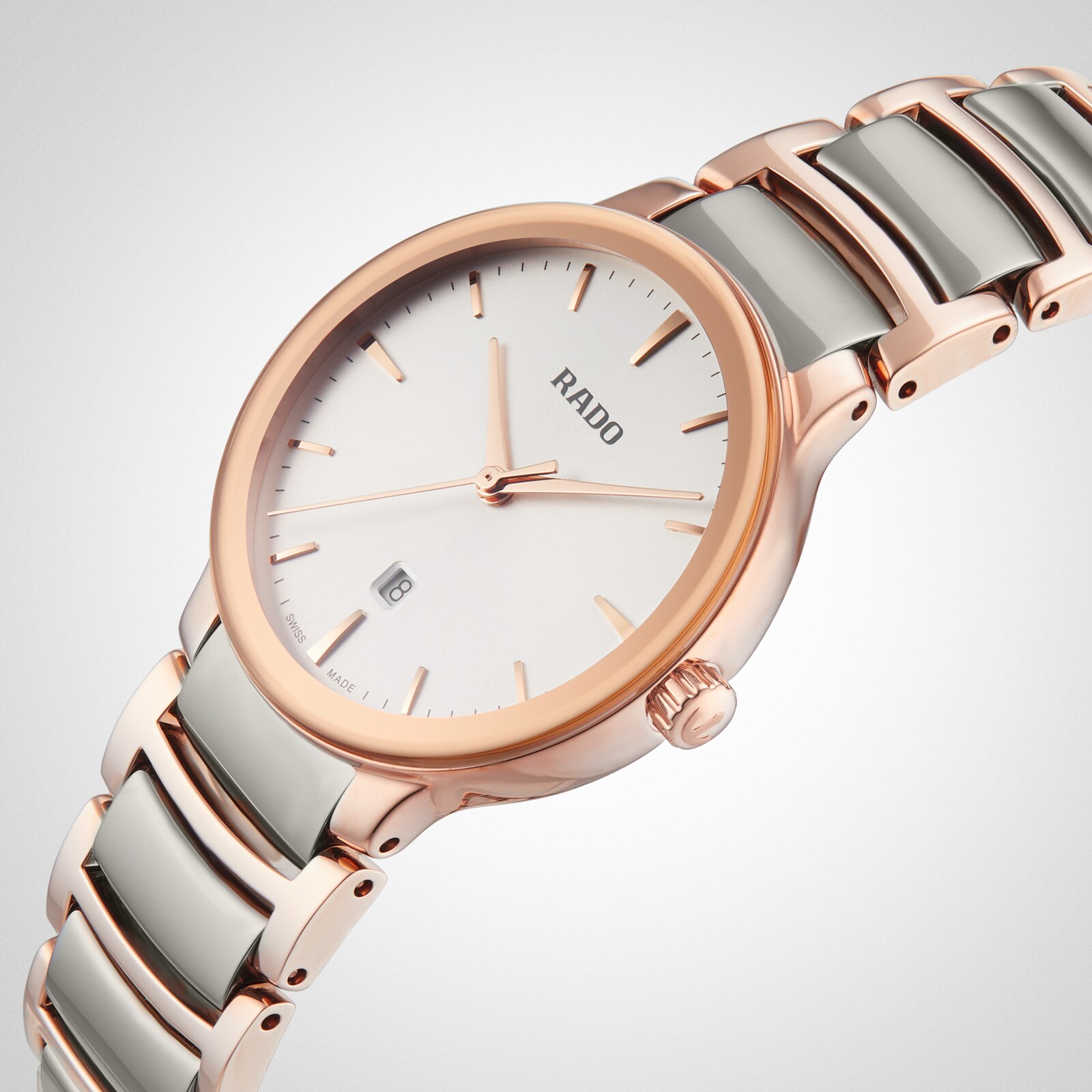 Rado Centrix 30mm Stainless Steel Ladies Watch Silver