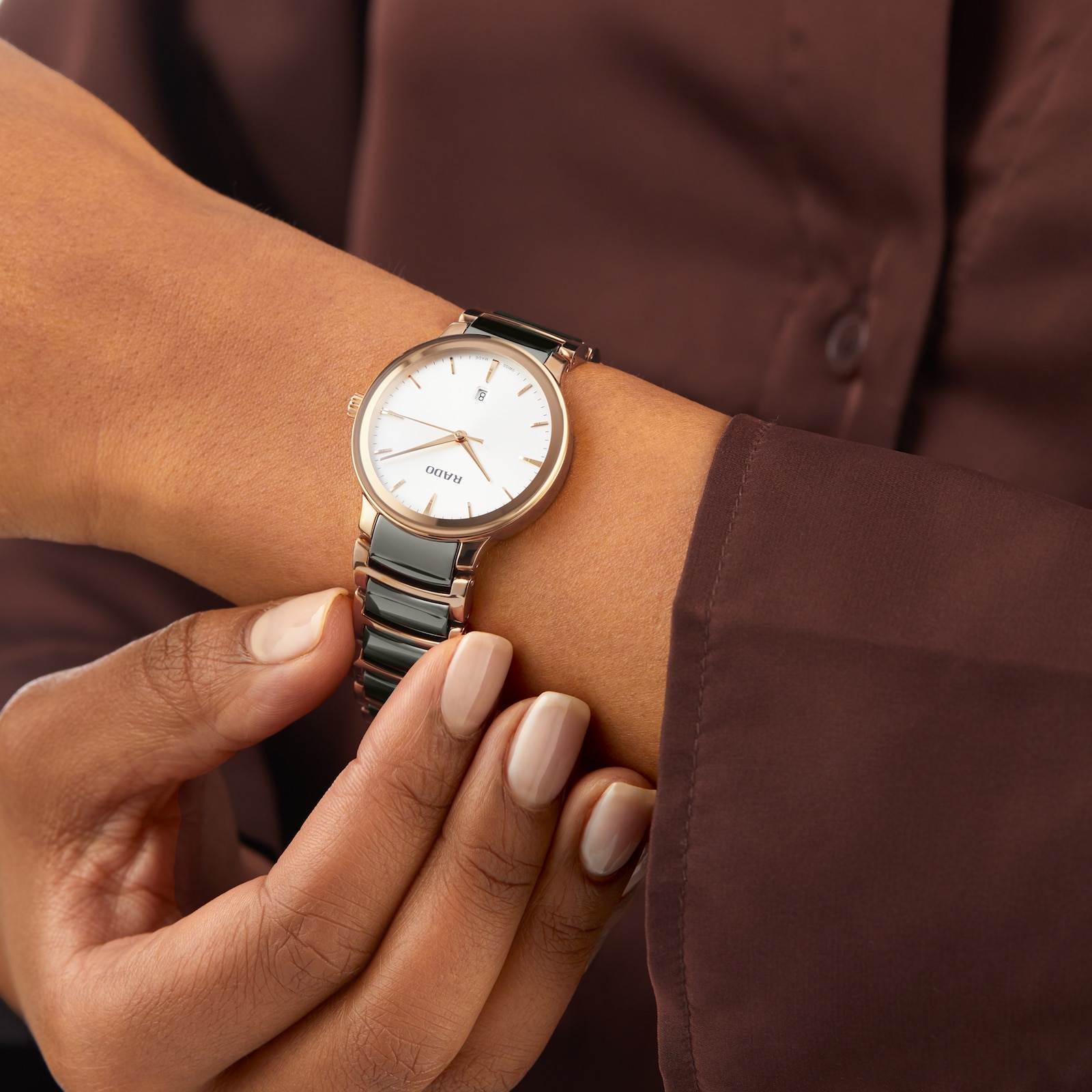 Rado Centrix 30mm Stainless Steel Ladies Watch Silver