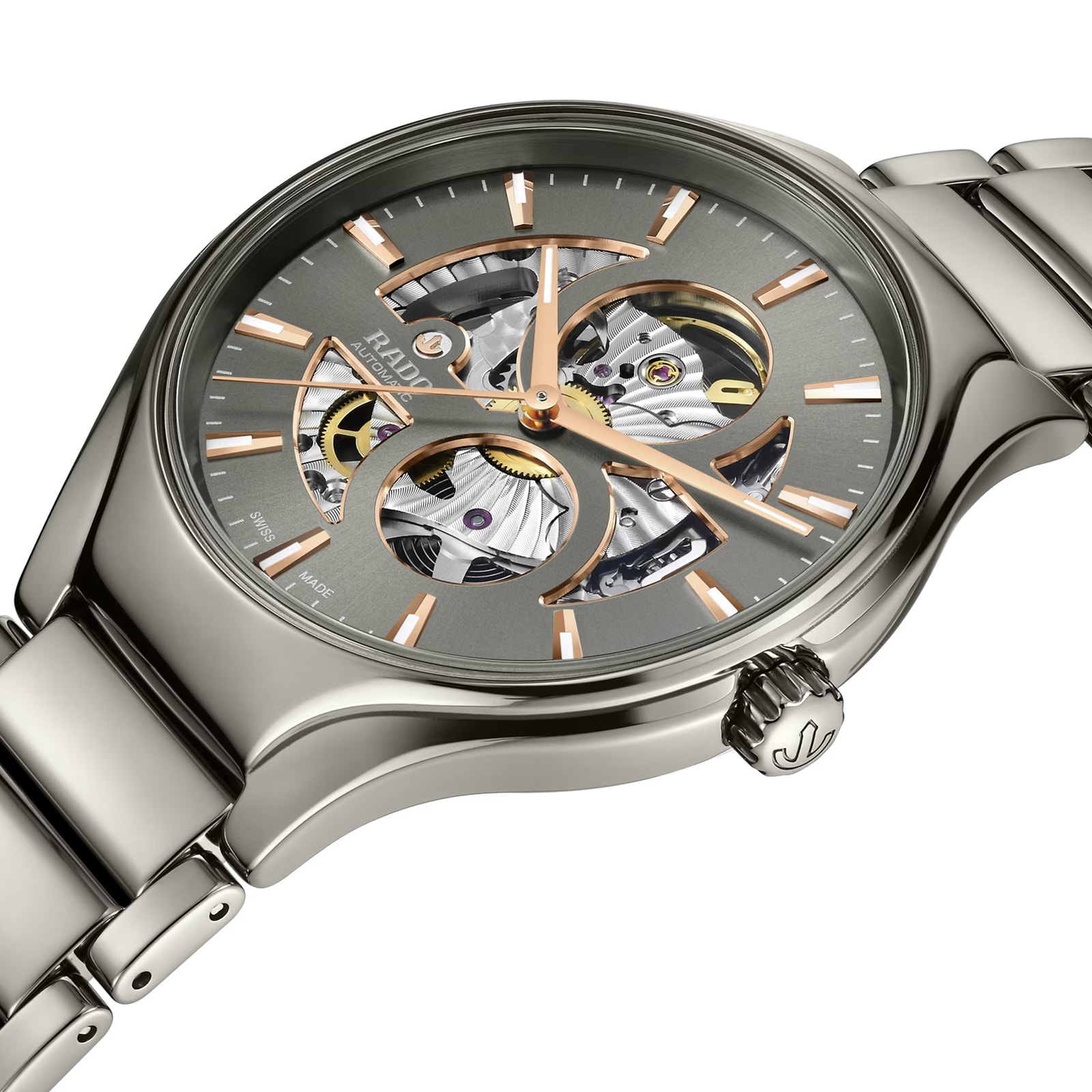 Rado True Round Automatic Open Heart 40mm Mens Watch Rado True Round Automatic Open Heart 40mm Mens Watch