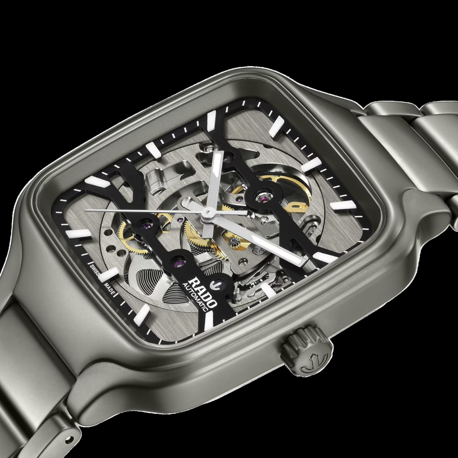 Rado True Square Automatic Skeleton 38mm Unisex Watch