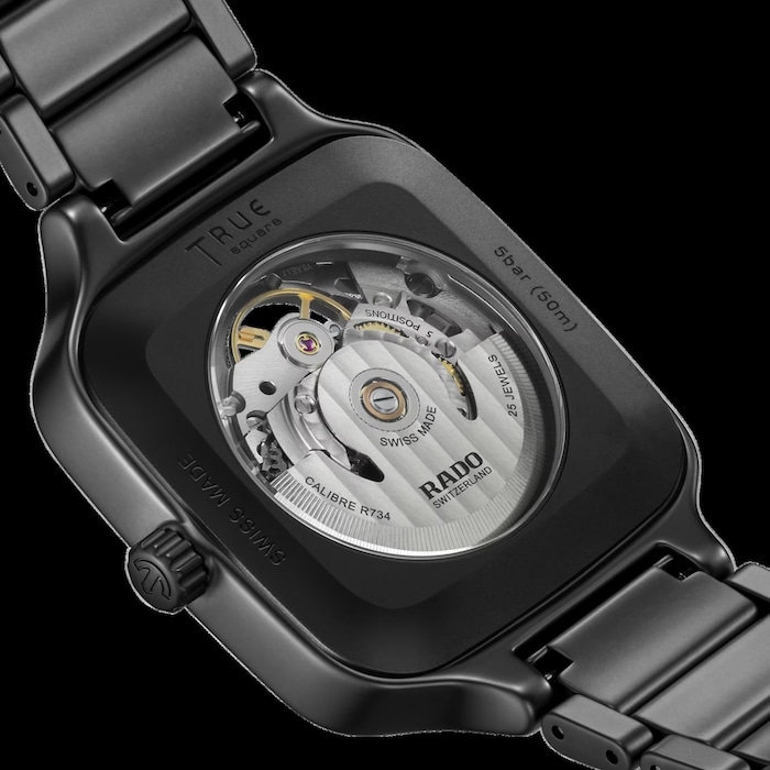 Rado True Square Automatic Skeleton 38mm Unisex Watch