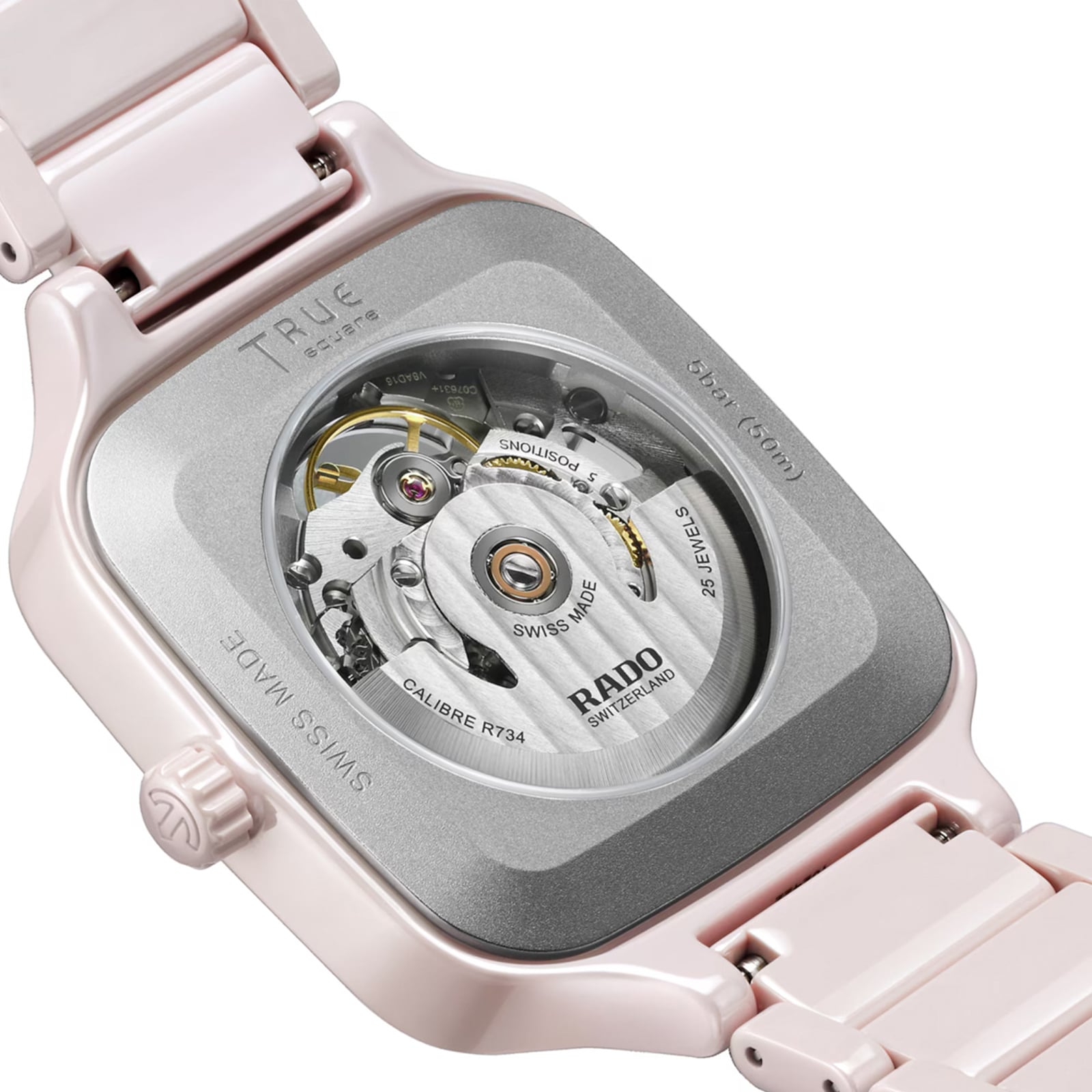 Rado True Square Automatic Open Heart 38mm Unisex Watch