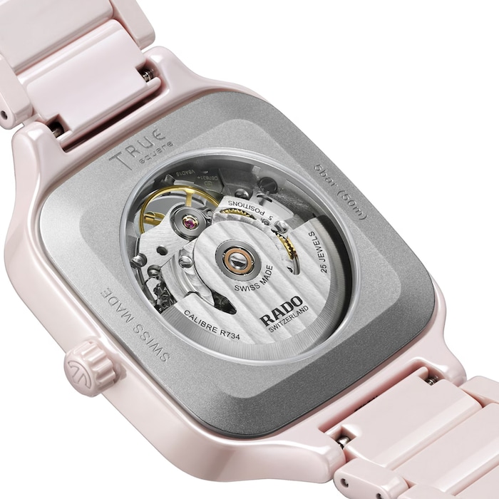 Rado True Square Automatic Open Heart 38mm Unisex Watch