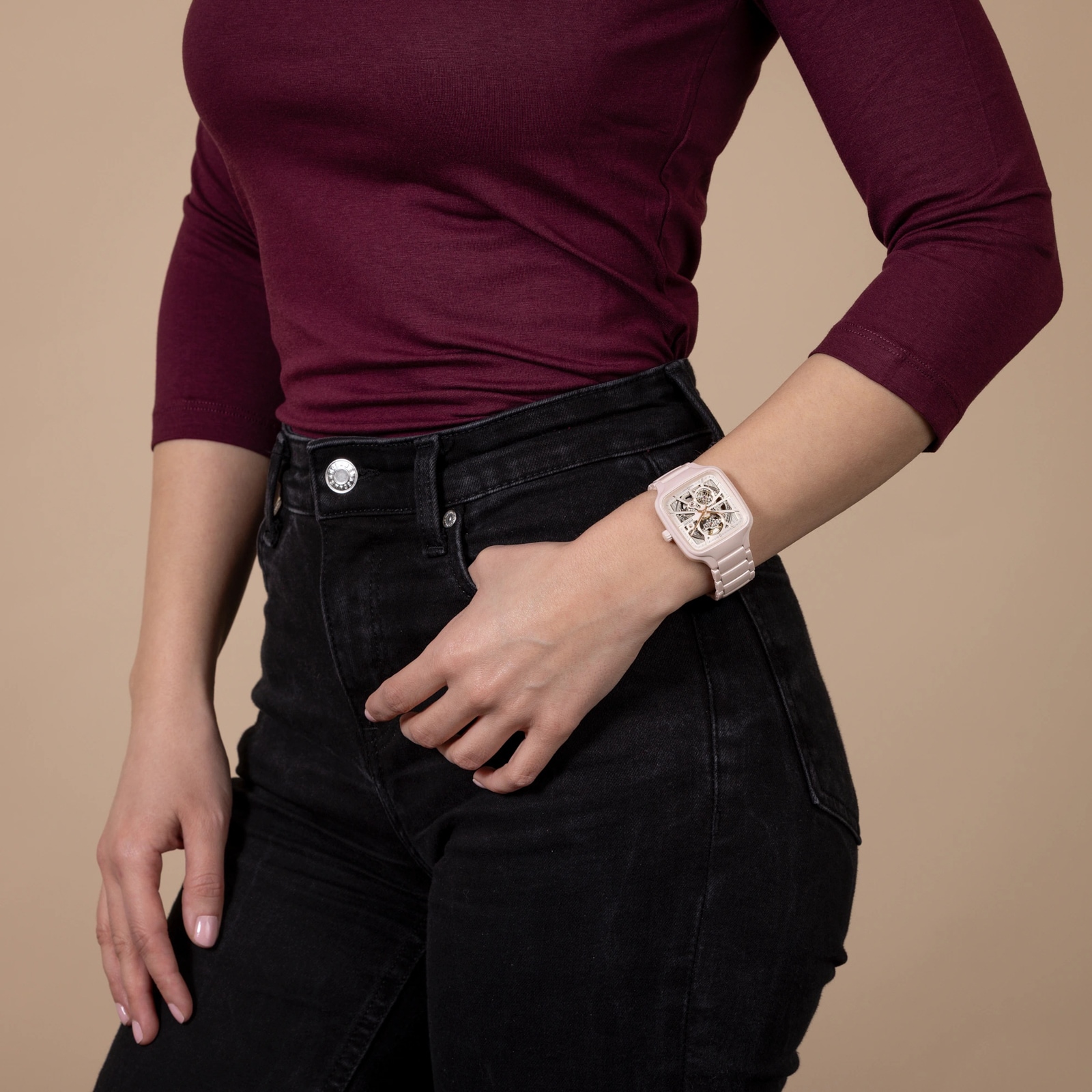 Rado True Square Automatic Open Heart 38mm Unisex Watch