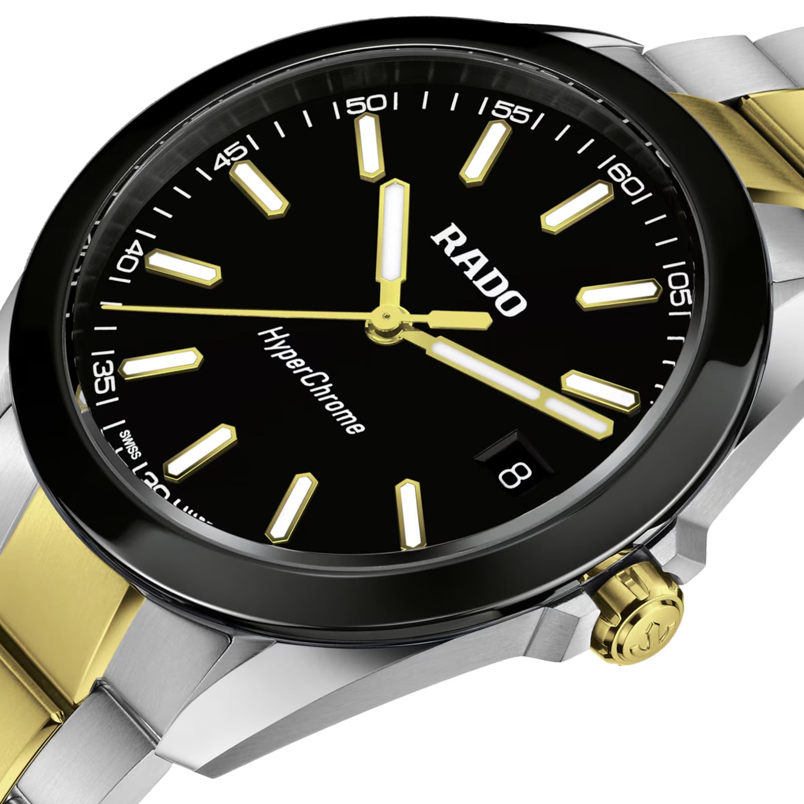 Rado Hyperchrome Quartz 41.5mm Unisex Watch Black