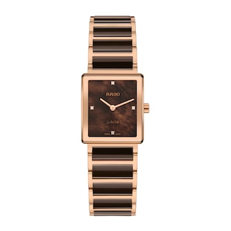 Rado Integral Diamonds 23mm Ladies Watch Brown