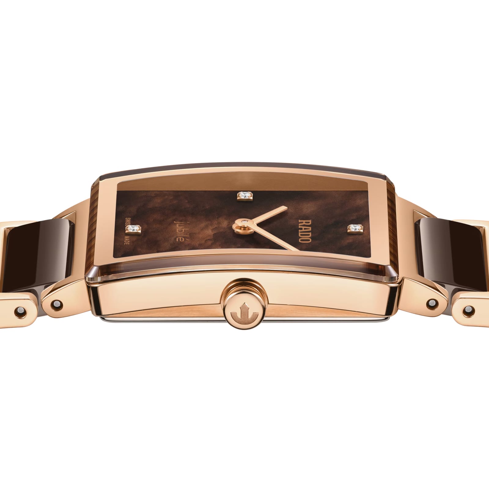 Rado Integral Diamonds 23mm Ladies Watch Brown Rado Integral Diamonds 23mm Ladies Watch Brown
