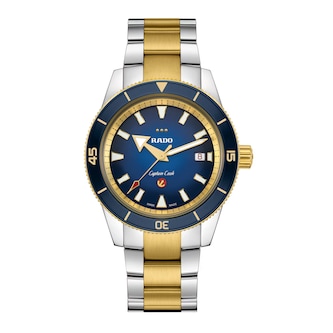 Rado Captain Cook X European Cricket Special Edition 42mm Mens Watch Blue Rado Captain Cook X European Cricket Special Edition 42mm Mens Watch Blue