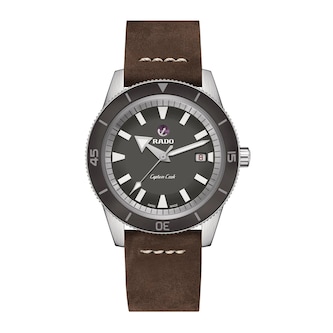 Rado Captain Cook Automatic Brown Leather Strap 42mm Mens Watch Rado Captain Cook Automatic Brown Leather Strap 42mm Mens Watch