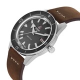 Rado Captain Cook Automatic Brown Leather Strap 42mm Mens Watch