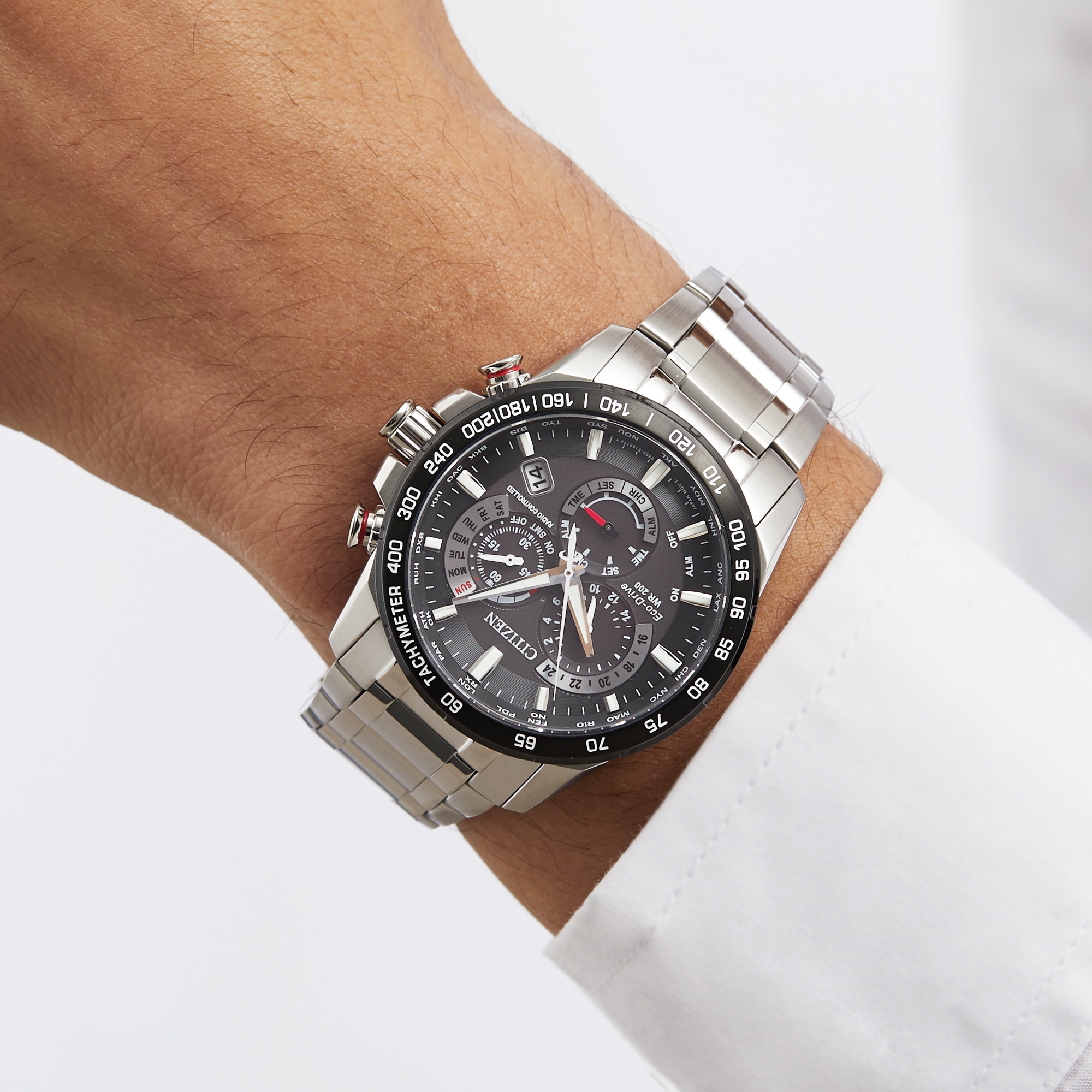 Men's citizen eco drive chronograph online watch