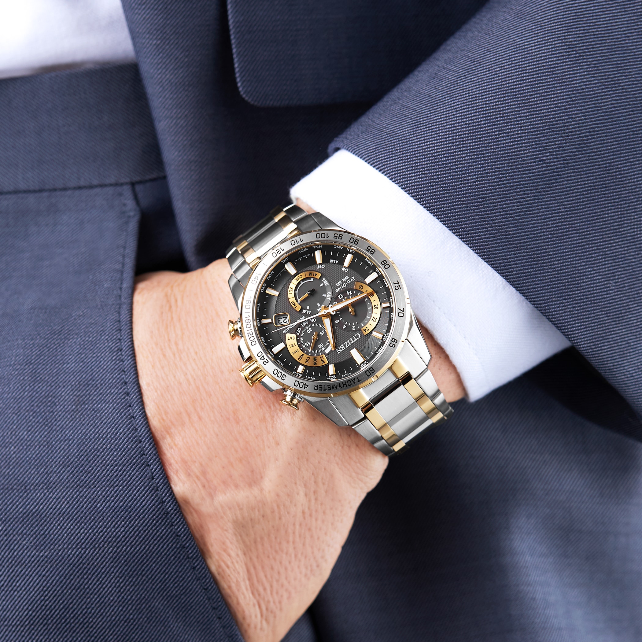 Citizen Eco-Drive Gents Perpetual Chrono A.T Watch