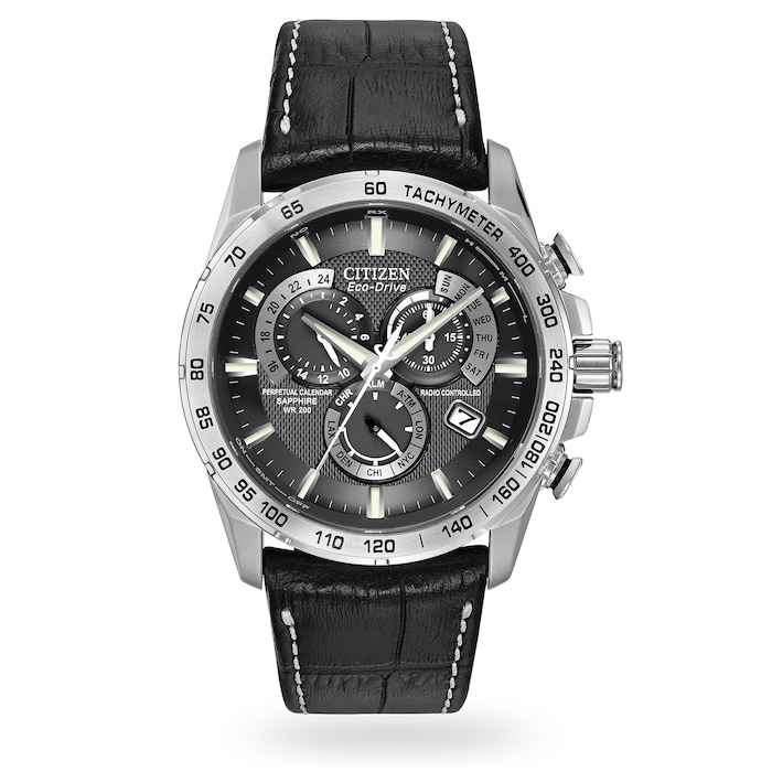 Citizen Men's Eco-Drive Classic Chronograph Watch in Stainless Steel with  Perpetual Calendar
