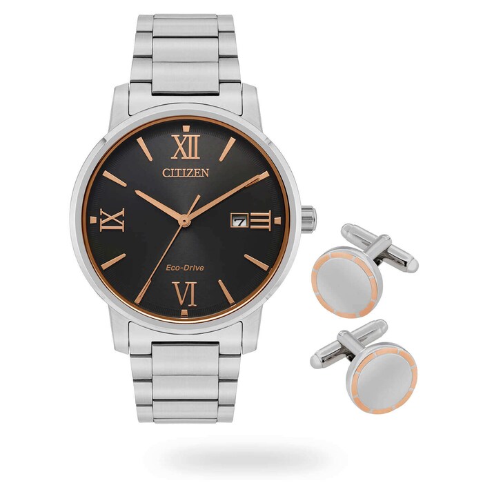 Citizen Mens Gift Set With Cufflinks