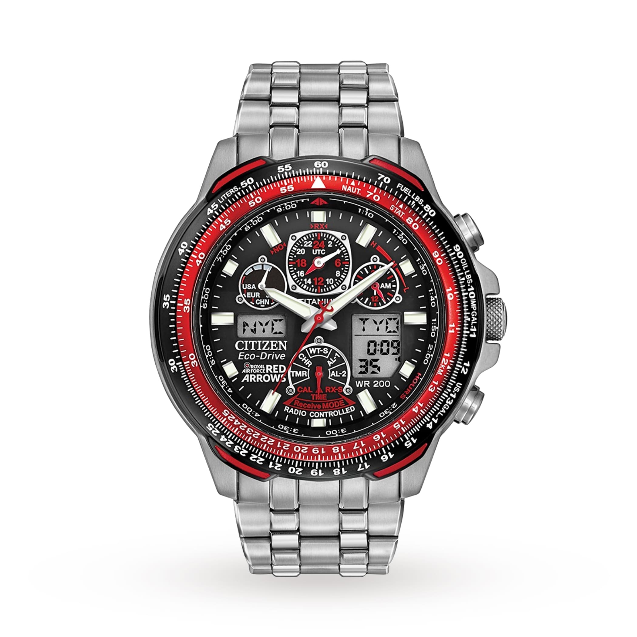 Citizen Red Arrows Skyhawk A.T Super Titanium™ 47mm Mens Watch Citizen Red Arrows Skyhawk A.T Super Titanium™ 47mm Mens Watch