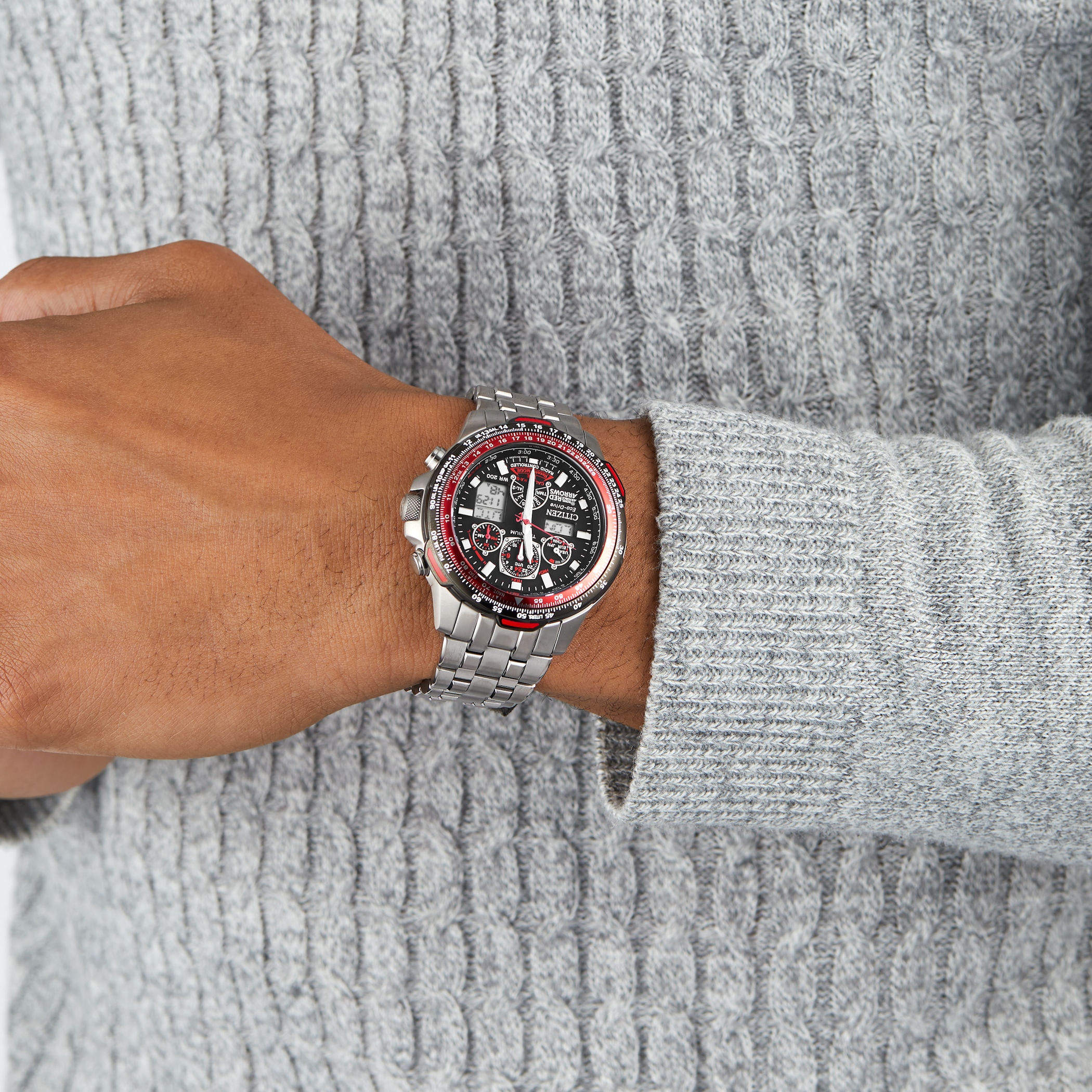 Citizen Red Arrows Skyhawk A.T Super Titanium™ 47mm Mens Watch Citizen Red Arrows Skyhawk A.T Super Titanium™ 47mm Mens Watch