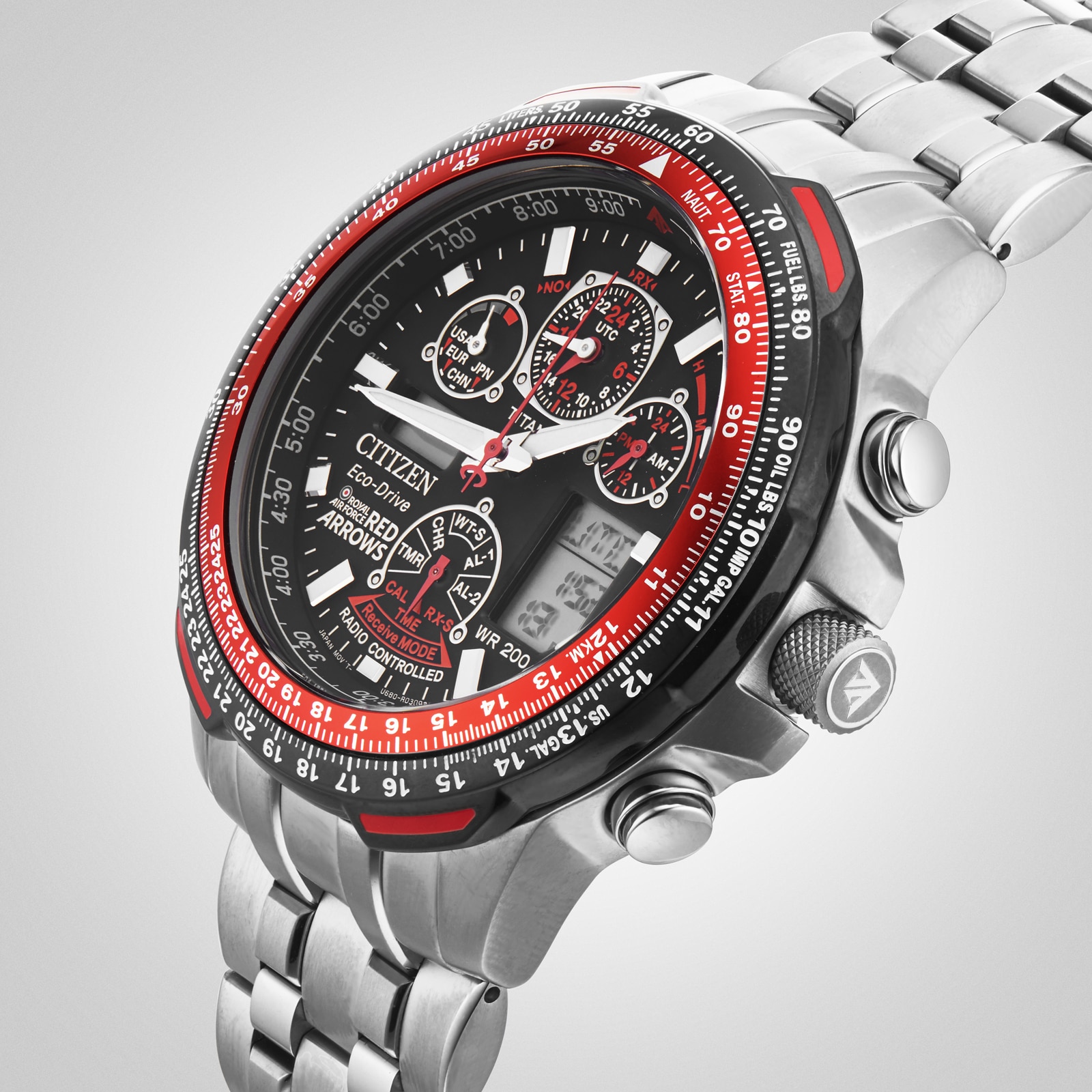 Citizen Red Arrows Skyhawk A.T Super Titanium™ 47mm Mens Watch Citizen Red Arrows Skyhawk A.T Super Titanium™ 47mm Mens Watch