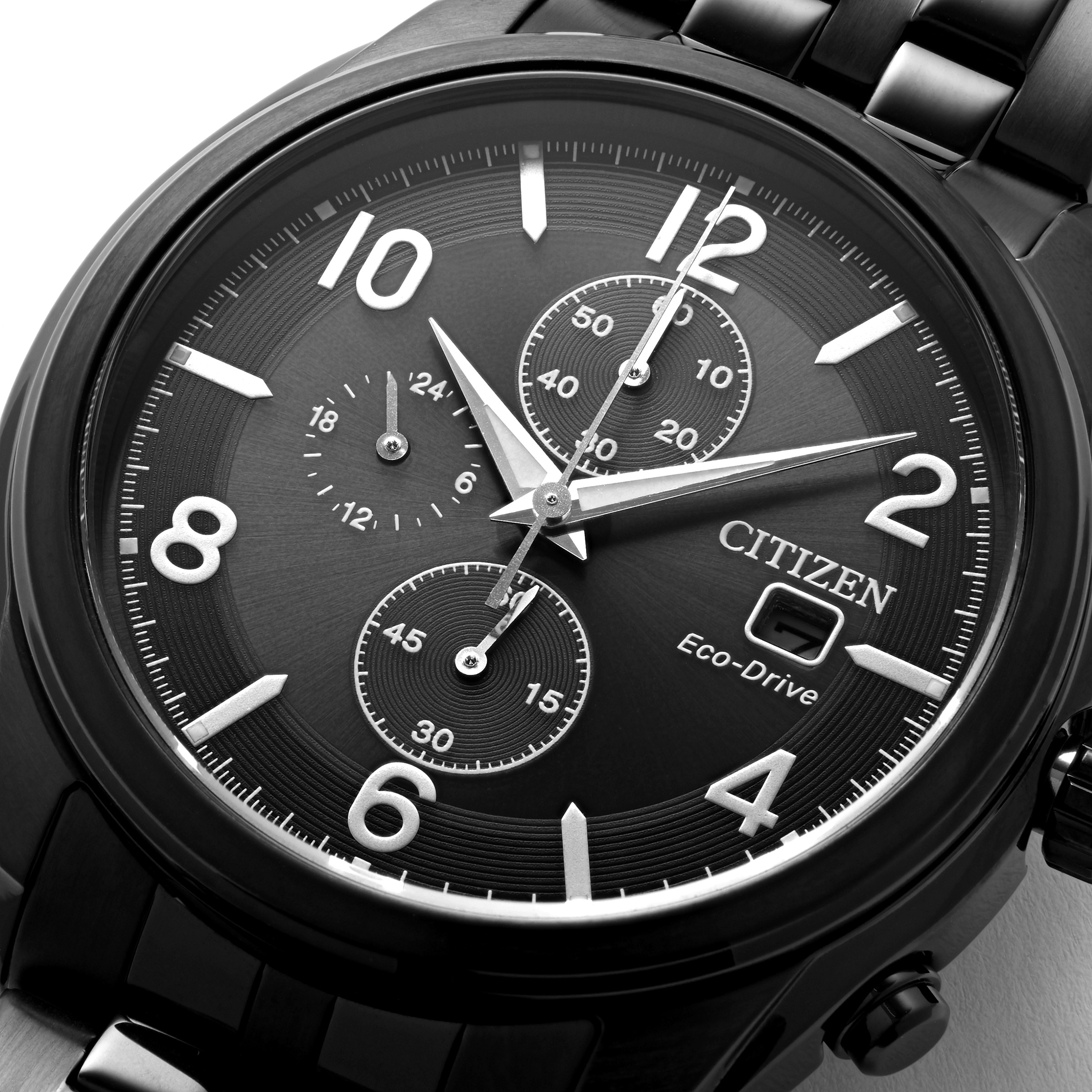 Citizen eco drive chronograph black sale