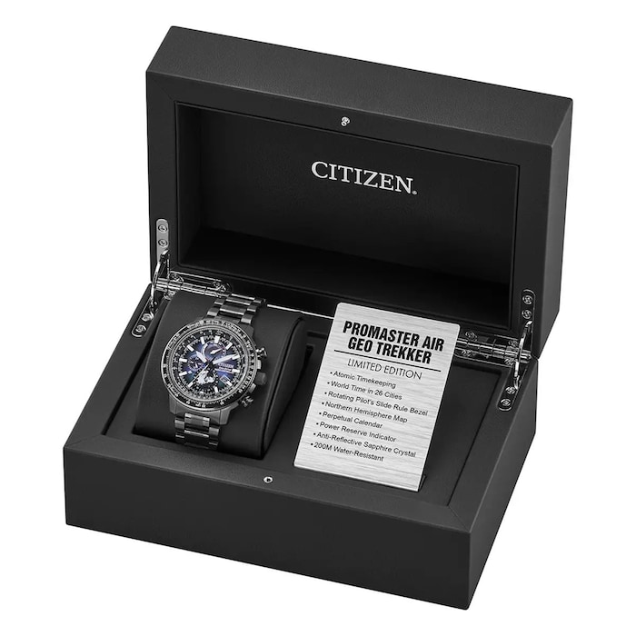 Citizen Promaster Geo Trekker Layers of Time 46mm Mens Watch Grey