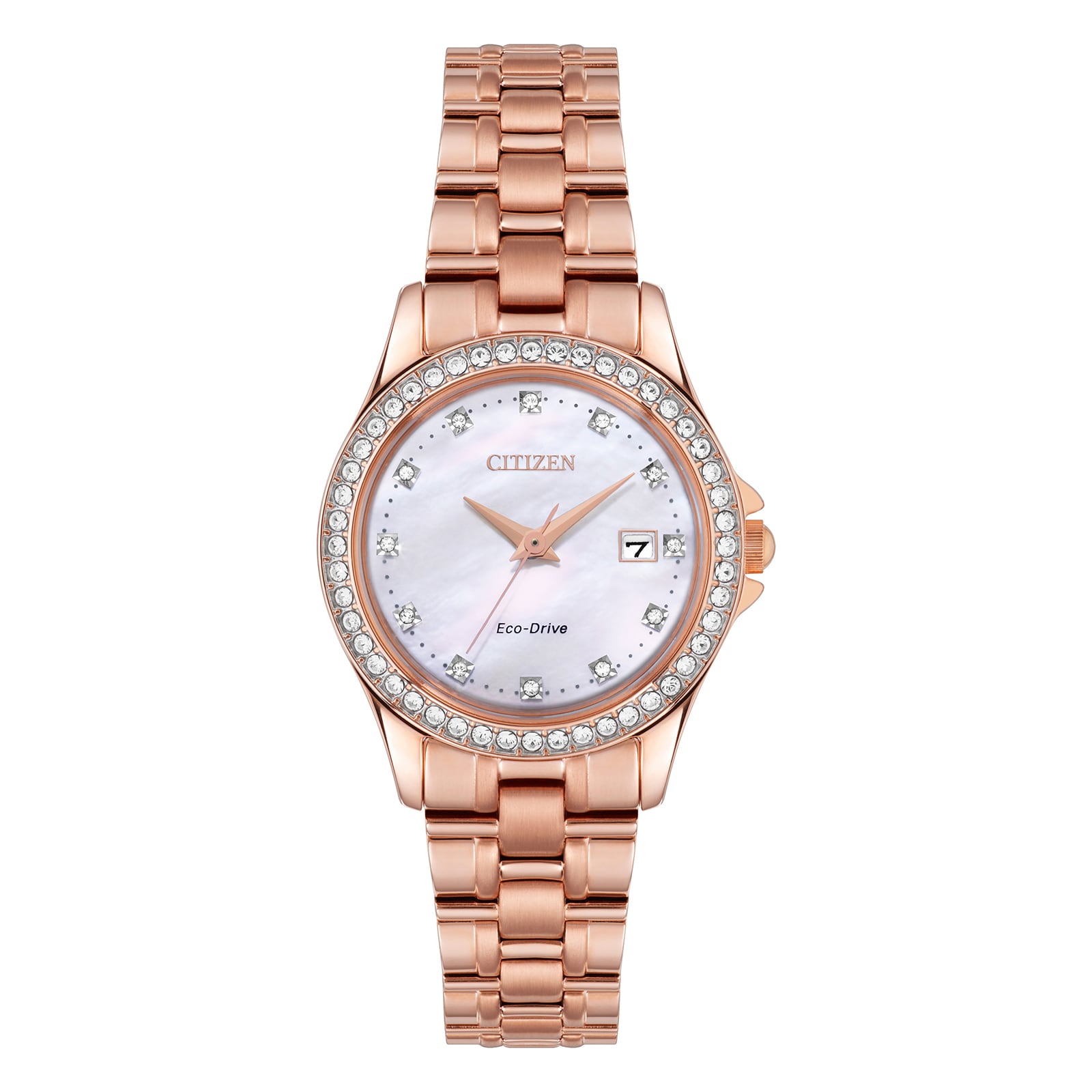 Eco-Drive 28mm Ladies Watch Mother Of Pearl