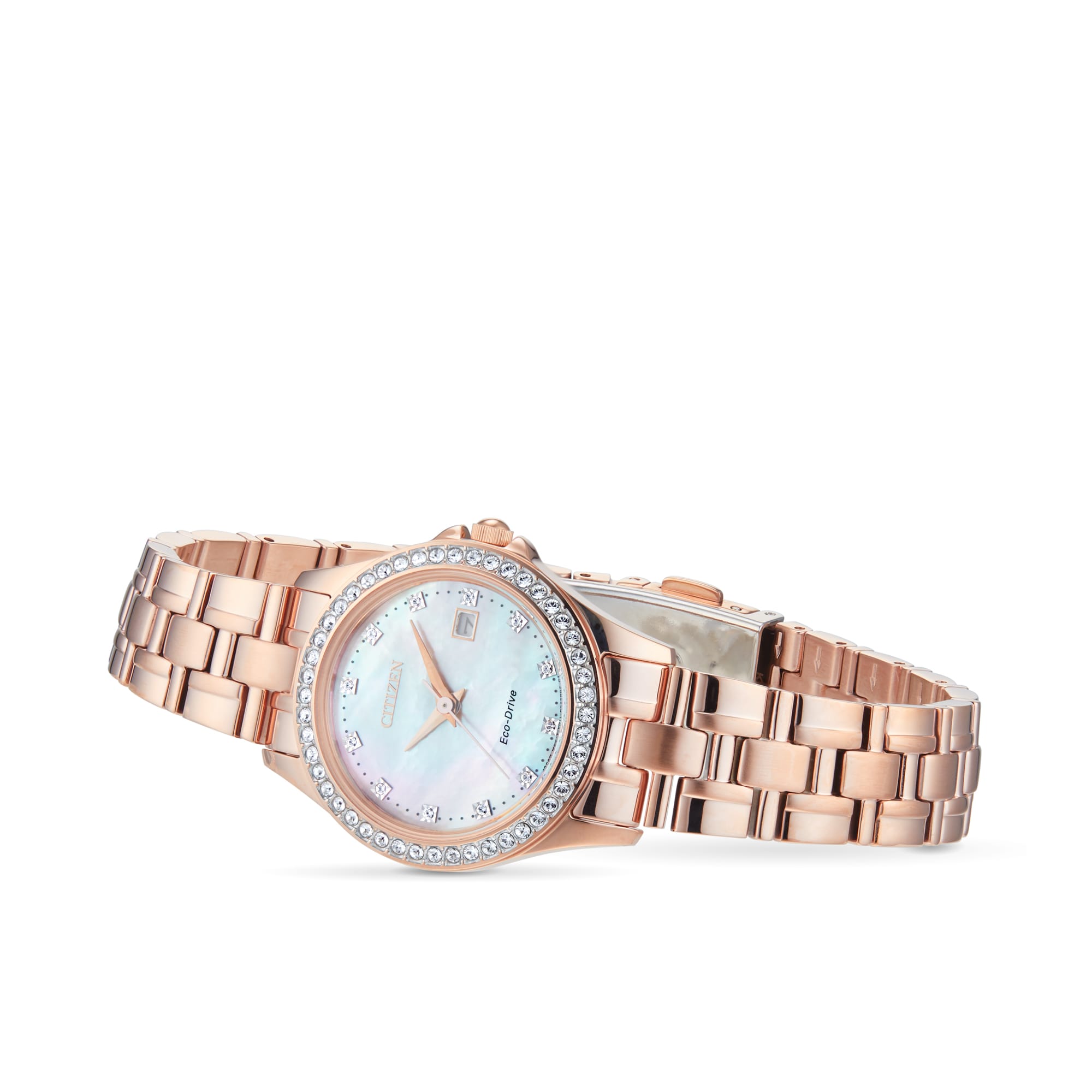 Citizen Eco-Drive 28mm Ladies Watch Mother Of Pearl EW1843-52Y