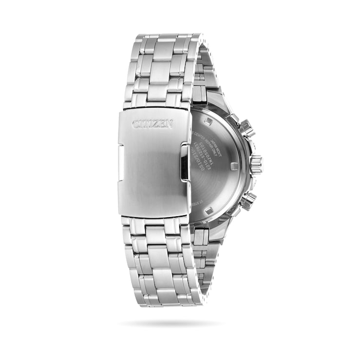 Citizen Eco-Drive Stainless Steel Day-Date Silver Tone Watch