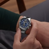 Citizen Chronograph 43mm Mens Watch Blue